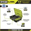 RYOBI LINK Modular Tool Storage Set, Rolling, Medium And Standard Tool Boxes, Green - STM201 STM102 STM101