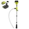 RYOBI ONE+ 18V Cordless 1/6 HP Telescoping Pole Pump With 2.0 Ah Battery And Charger - RY20UP022K