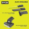 RYOBI ONE+ 18V Cordless Hand Vacuum With Powered Brush Kit With 2.0 Ah