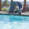 S.R. Smith Cyclone Right-Curve Swimming Pool Slide, Gray Granite Finish - 698-209-58124