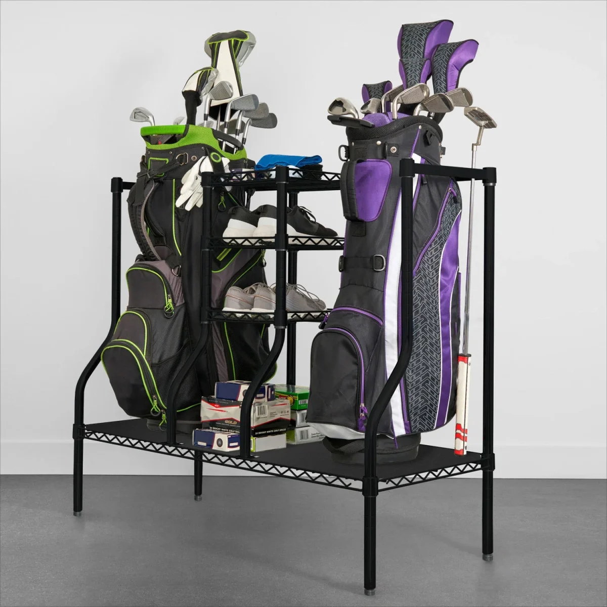 SafeRacks Deluxe Golf Equipment Storage Rack