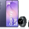 Samsung Galaxy S26 Android 5G Smartphone, 512 Go, Violet, 25W Fast Charger Included - Galaxy S26