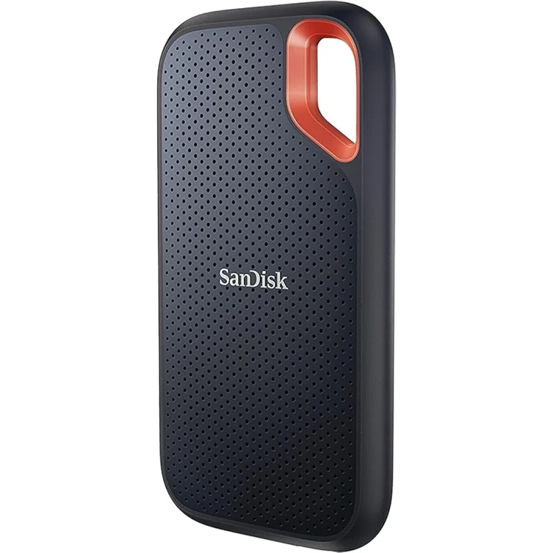 SanDisk 1TB Extreme Portable SSD Up To 1050MB/s, USB-C, USB 3.2 Gen 2, Black - SDSSDE61-1T00-G25