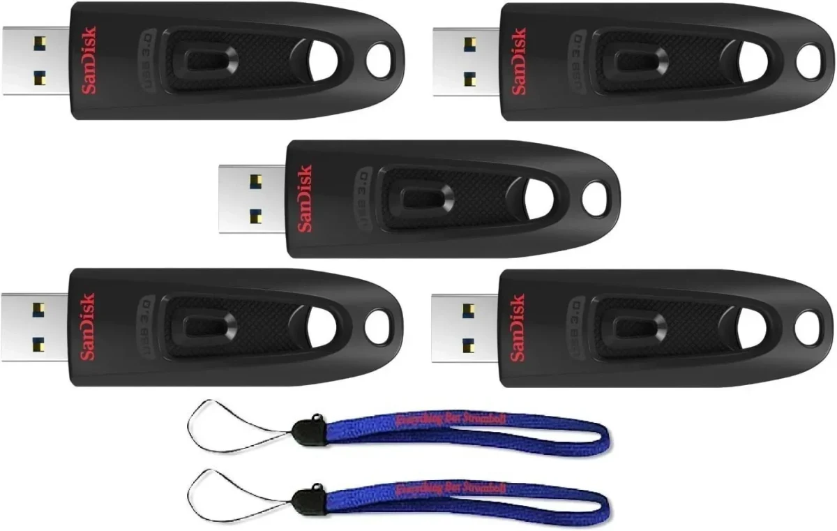 SanDisk Ultra USB 3.0 Flash Drives 512GB 5 Pack