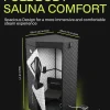 SAUNABOX Personal Steam Sauna Tent With Chair Mat And Case - SmartSteam Kit Pro