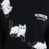Scaredy Cat Club Women's Halloween Graphic Crew Pullover Sweatshirt