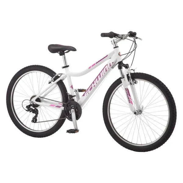Schwinn High Timber Step-Thru 26 Mountain Bike, White - S4009E