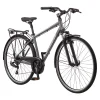Schwinn Network 6c Hybrid Bike, 21 Speeds, Large 19.5 in Men's Style Frame, 700c Wheels, Grey