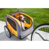 Schwinn Rascal Pet Bicycle Trailer, 16-Inch Wheels, 50 Lbs. Capacity, Orange