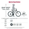 Schwinn Sidewinder Mountain Bike, 26-Inch Wheels, 21 Speeds, Black, Mens Style - S2792WMDS