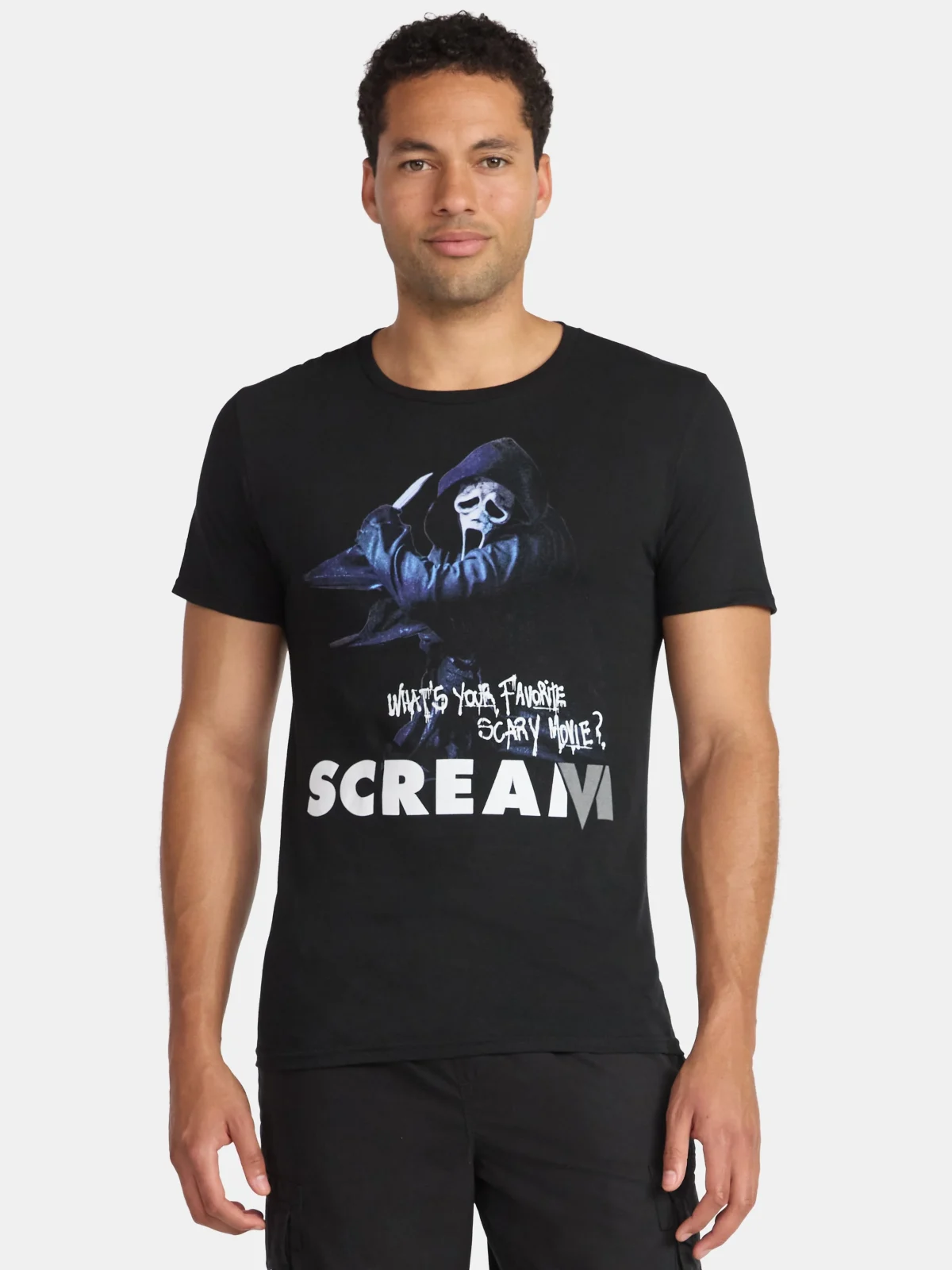 Scream Ghostface Men's and Big Men's Graphic Tee Shirt