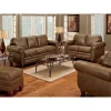 Sedona Sofa With Faux Leather Microfiber Upholstery - 88 W