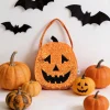 Sequin Pumpkin Trick-or-Treat Bag, Orange, 16.5", Halloween by Way To Celebrate