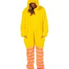 Sesame Street Union Suit Adult Kigurumi Costume Pajama Fleece Hooded One Piece