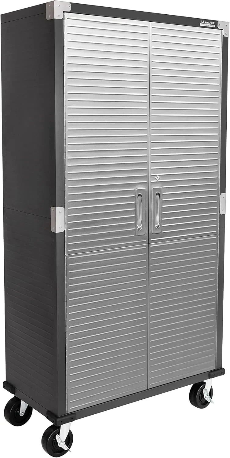 Seville Classics Steel Storage Cabinet, 36 inch W x 18 inch D x 72 inch H - UltraHD