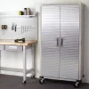 Seville Classics UltraHD Rolling Storage Cabinet, Granite, 36in W x 18in D x 72in H
