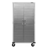 Seville Classics UltraHD Rolling Storage Cabinet, Granite, 36in W x 18in D x 72in H