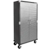 Seville Classics UltraHD Rolling Storage Cabinet, Granite, 36in W x 18in D x 72in H