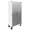 Seville Classics UltraHD Rolling Storage Cabinet, Granite, 36in W x 18in D x 72in H