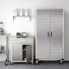 Seville Classics UltraHD Rolling Storage Cabinet, Granite, 36in W x 18in D x 72in H
