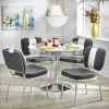 Simple Living 5-Piece Retro Dining Set With Laminated MDF Table Top - Raleigh