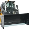 Skid Steer Single Box Snow Pusher Attachment, 48-Inch Inner Width - Universal Quick Attach