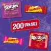 Skittles & Starburst Fun Size Chewy Halloween Candy Variety Pack - 200 Ct Bulk Bag