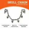 Skull Chain Decoration, Silver, 6', Halloween by Way To Celebrate