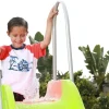 SLIDEWHIZZER Outdoor Playset Slide Climber, 10 ft, Orange Green - Kids Slide