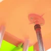 SLIDEWHIZZER Outdoor Playset Slide Climber, 10 ft, Orange Green - Kids Slide
