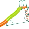 SLIDEWHIZZER Outdoor Playset Slide Climber, 10 ft, Orange Green - Kids Slide