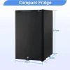 SMETA 1.7 Cu Ft Portable Absorption Mini Fridge With Lock