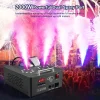 Smoke Machine Fog Machine 2000W Double-tube Adjustable DMX512 RGB 3-in-1 Led Stage Smoke Machines for Party/ Wedding/ St