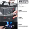 Smoke Machine Fog Machine 2000W Double-tube Adjustable DMX512 RGB 3-in-1 Led Stage Smoke Machines for Party/ Wedding/ St