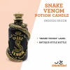 Snake Venom Potion Candle, Black and Gold, 6.7", Halloween by Way To Celebrate