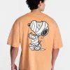 Snoopy Peanuts Men's and Big Men's Halloween Front and Back Graphic Tee, Sizes XS-5XL
