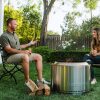 Solo Stove Wood Burning Smokeless Fire Pit, 27 Inch, Stainless Steel, 38 lbs - Yukon 2.0