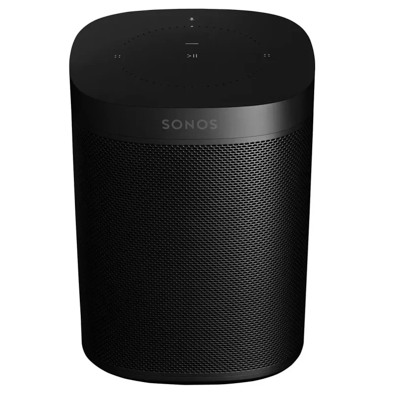 Sonos One Gen 2 Voice-Controlled Wireless Smart Speaker, Black/White