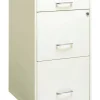 Space Solutions 3 Drawer Letter Width Vertical File Cabinet With Pencil Drawer, White