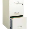 Space Solutions 3 Drawer Letter Width Vertical File Cabinet With Pencil Drawer, White