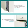Space Solutions 3 Drawer Letter Width Vertical File Cabinet With Pencil Drawer, White