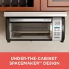 BLACK+DECKER SpaceMaker Under-Counter Toaster Oven, Black/Stainless Steel - TROS1000D
