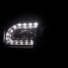 Spec-D Tuning Black LED Strip Projector Headlight Assembly Pair - 2005-2010 Chrysler 300C AWD HEMI SRT-8