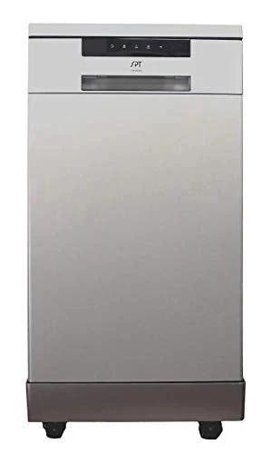 SPT Portable Dishwasher, 18 inch, 8 Place Settings, Stainless Steel - SD-9263SSA