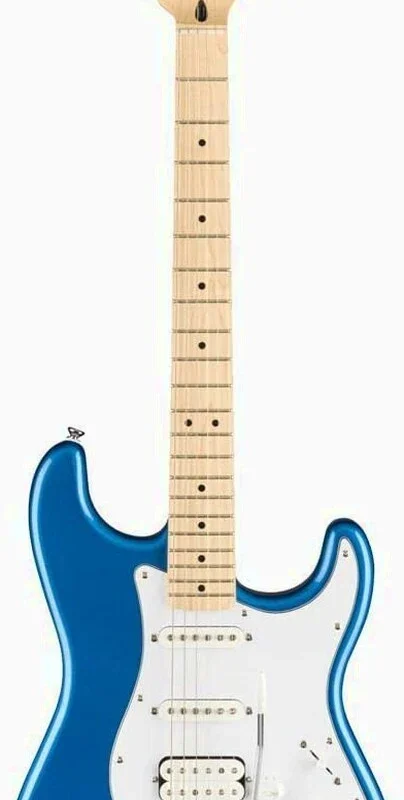 Squier by Fender Affinity Series Stratocaster HSS Electric Guitar Pack, Maple Fingerboard, Lake Placid Blue