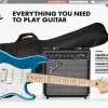 Squier by Fender Affinity Series Stratocaster HSS Electric Guitar Pack, Maple Fingerboard, Lake Placid Blue