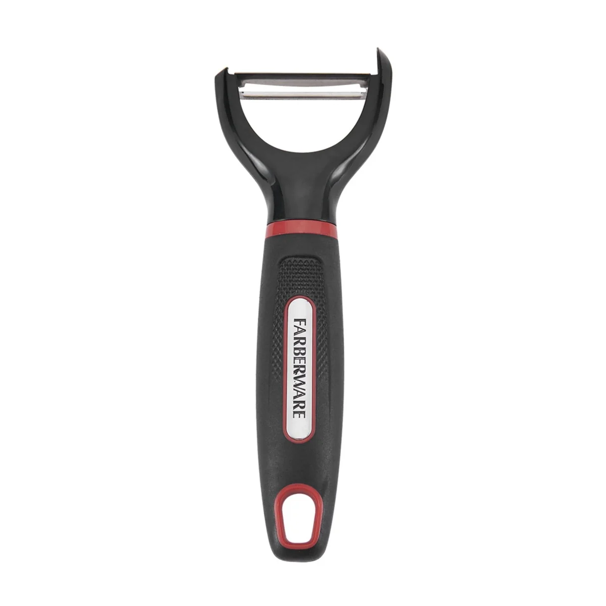 Stainless Steel Y Peeler With Black Plastic Handles