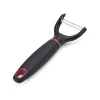 Stainless Steel Y Peeler With Black Plastic Handles