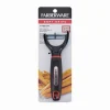 Stainless Steel Y Peeler With Black Plastic Handles