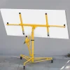 Stark USA Drywall Lift 11' Yellow Rolling Sheetrock Panel Hoist Jack - 65044